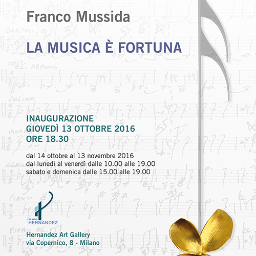 Inaugurazione della mostra di Franco Mussida “La musica è fortuna”